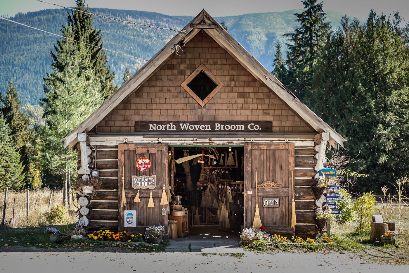 North Woven Broom Co. shop exterior, Crawford Bay BC
